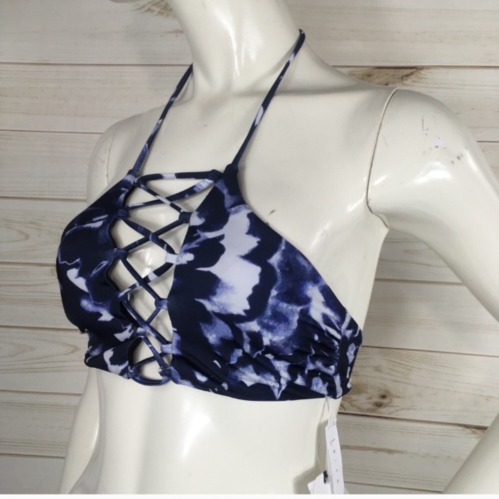 Leith Strappy Caged Bikini Top M